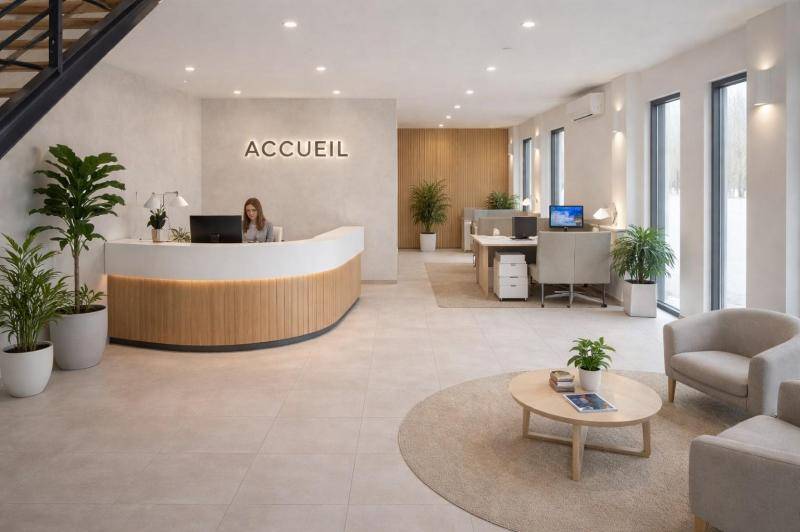 Local commercial neuf avec nombreux stationnement - climatisation ...